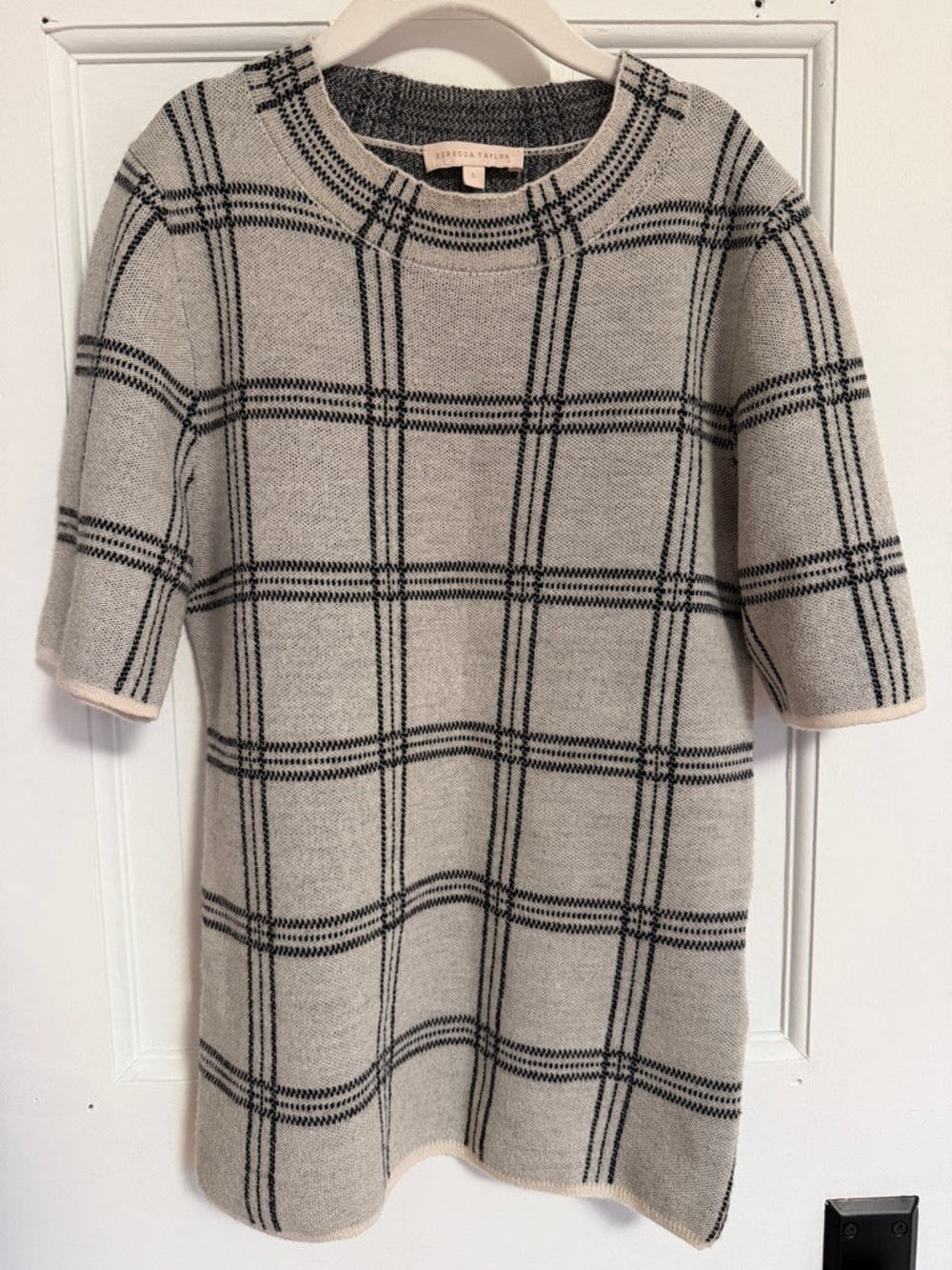 Rebecca Taylor Knit Top Small Short Sleeve Lightweight Designer Blouse